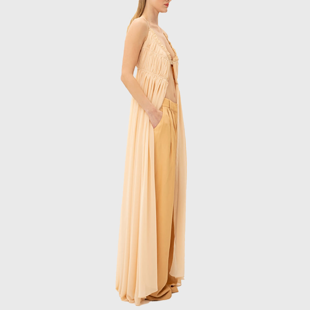 CHRYSALIS BEIGE L DRESS