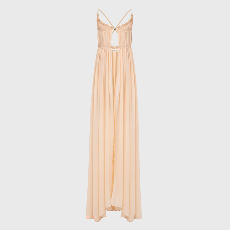 CHRYSALIS BEIGE L DRESS