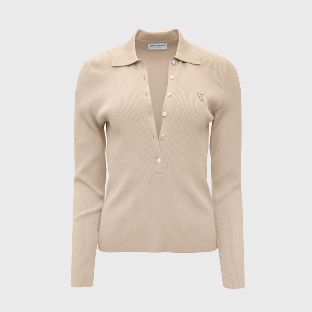 BEIGE POLO RIB